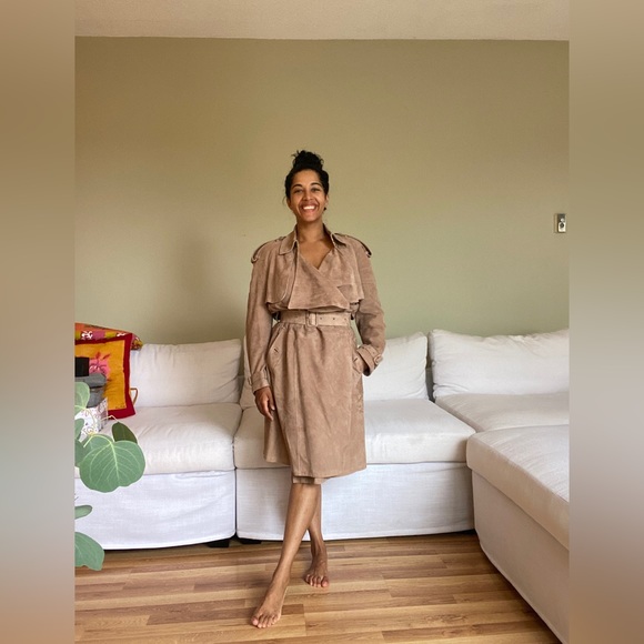 Burberry Sanbridge Suede Wrap Trench coat - Picture 10 of 10